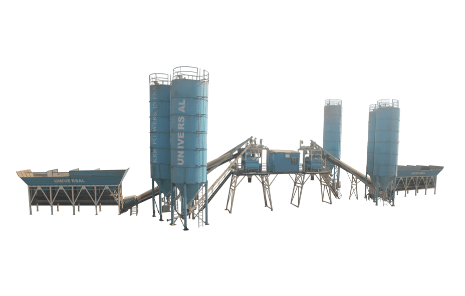 Stationery Twinshaft Batching Plant
